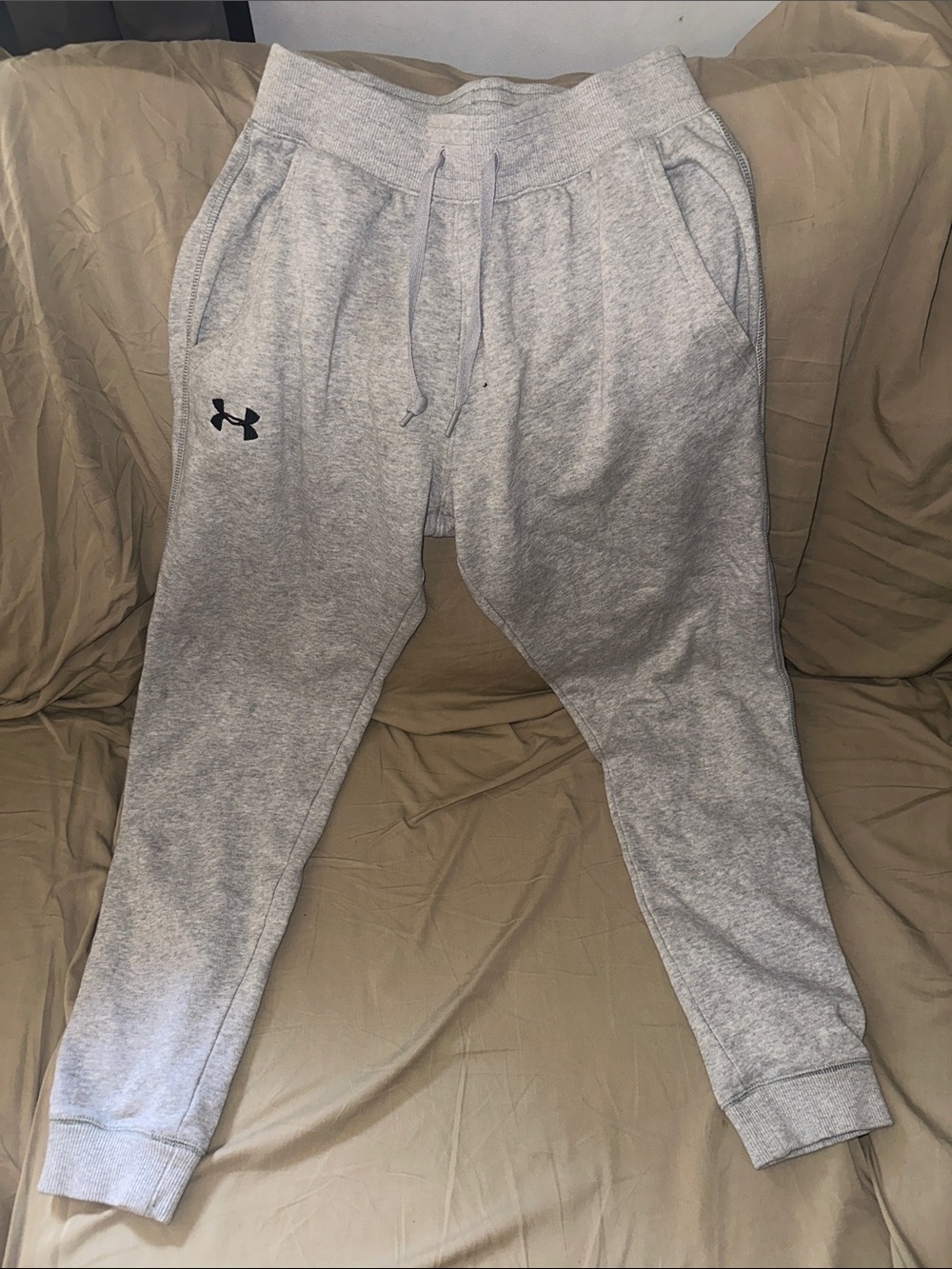 Under Armour Light Gray Heather Men's Jogger Sweatpants